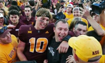 Kenny Dillingham shares his thoughts on the chaotic double field storming after Arizona State's dramatic win against BYU.