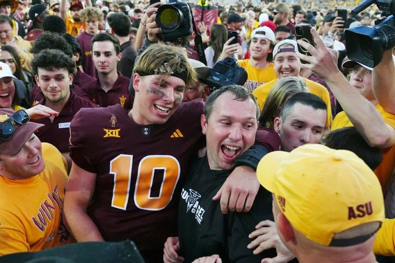 Kenny Dillingham shares his thoughts on the chaotic double field storming after Arizona State's dramatic win against BYU.